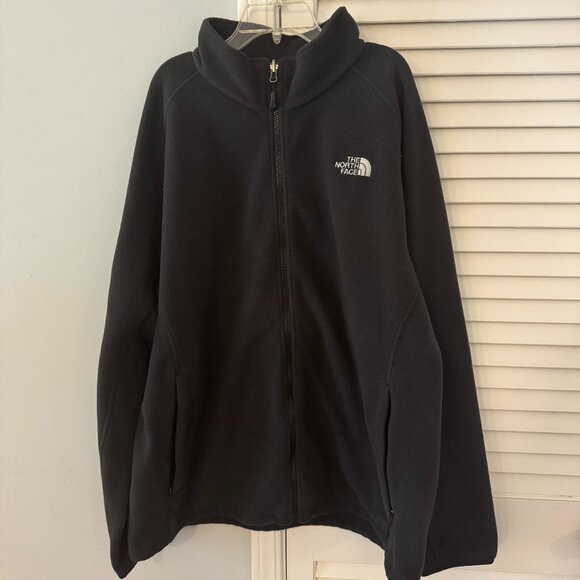The North Face Men's XXL Black Fleece Jacket - Picture 1 of 4
